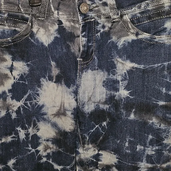 BONGO Denim Tie-Dye Stretch Skinny Jeans - Picture 2 of 6
